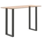 vidaXL Pieds de table de bar en U 2 pièces Anthracite 50 x (110-111) cm Acier