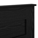 vidaXL Tête de lit Chêne noir 180 cm Bois d'ingénierie