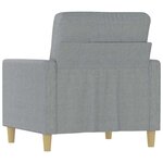 vidaXL Fauteuil Gris clair 60 cm Tissu