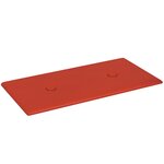 vidaXL Tête de lit murale 12 pc Rouge Simili cuir