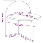 vidaXL Table de chevet 2 pc Bois ancien 40 x 35 5 x 45 5 cm