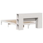 vidaXL Lit bibliothèque sans matelas blanc 140x200 cm bois pin massif