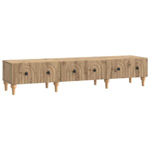 vidaXL Meuble TV 147 x 34 5 x 30 cm Chêne artisanal Bois d'ingénierie