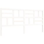 vidaXL Cadre de lit sans matelas blanc 200x200 cm bois massif