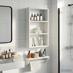 vidaXL Armoire murale de salle de bain Blanc 40 x 14 x 70 cm