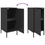vidaXL Buffet noir 36x39x79 cm acier