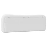 vidaXL Coussin de tête de lit Hvar blanc 152 cm similicuir