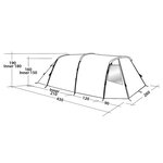 Easy Camp Tente tunnel Huntsville 400 4 places Vert et crème
