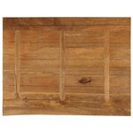 vidaXL Dessus de table à bord vivant 100x80x2 5cm bois massif manguier