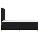 vidaXL Lit à ressorts avec matelas Noir 160 x 200 cm tissu