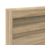 vidaXL Tête de lit de rangement Chêne Sonoma 135 cm Bois d'ingénierie