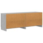 vidaXL Armoire de lit 2 Pièces Sonoma gris 66 x 35 x 48 cm