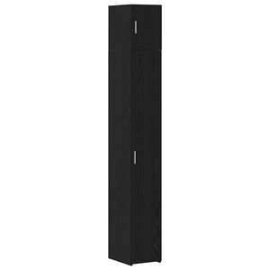 Cabinet Slim vidaXL Chêne noir 30x42.5x225 cm Bois d'ingénierie