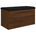 vidaXL Banc de rangement chêne marron 82x42x45 cm Bois d'ingénierie