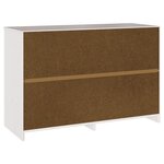 Commode vidaXL "DRAMMEN" Blanche 111x43x73 5 cm en Bois massif de Pin