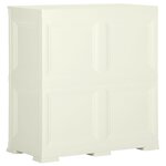 vidaXL Armoire plastique 79x43x85 5 cm design bois glace à la vanille