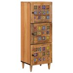 vidaXL Haut Armoire Naturel 40 x 33 x 110 cm Bois de mangue massif