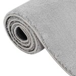vidaXL Tapis shaggy doux lavable 160x230 cm Antidérapant Gris
