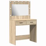 vidaXL Coiffeuse Chêne sonoma 78.5 x 41 x 135 cm Bois d'ingénierie
