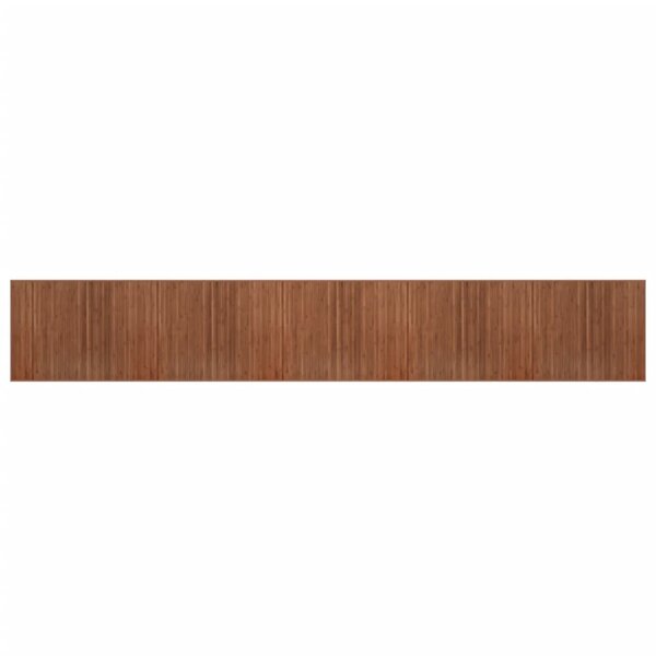 vidaXL Tapis rectangulaire marron 80x1000 cm bambou