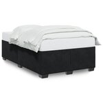 vidaXL Cadre de lit sans matelas noir 120x200 cm velours