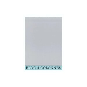 Bloc De Contrôle Comptable 29 7x21cm - 4 Colonnes - 70 Feuillets - Gris - X 5 - Exacompta