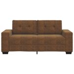 Canapé loveseat vidaXL Marron 140 cm en simili cuir