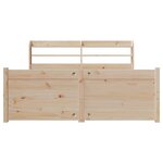 vidaXL Cadre de lit avec tête de lit sans matelas 120x190 cm