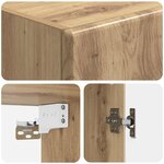 vidaXL Armoire Murale 33 x 34 5 x 90 cm Bois d'ingénierie