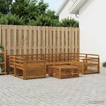 vidaXL Ensemble de canapés d'extérieur 7 pc Naturel