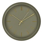 Horloge murale Rossano verte mouvement silencieux Ø 30 cm