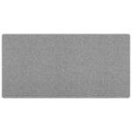 vidaXL Tapis Couloir Gris clair 100 x 200 cm 100  Polypropylène