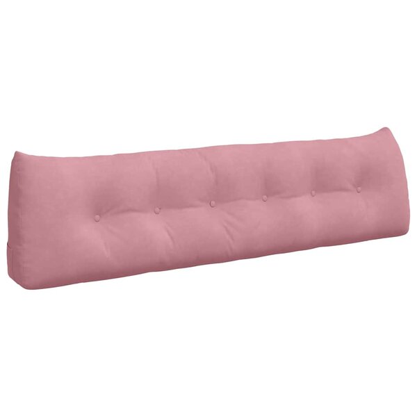 vidaXL Coussin de Dos Rose 180 x 24 x 50 cm Velours