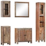 vidaXL Ensemble de salle de bain 5 Pièces Bois d'acacia massif