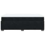 vidaXL Sommier à lattes de lit avec matelas noir 120x190 cm velours