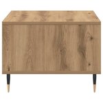vidaXL Table basse chêne artisanal 60x50x36 5 cm bois d'ingénierie