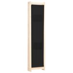 vidaXL Cloison de séparation 5 panneaux Noir 200 x 170 x 4 cm Tissu