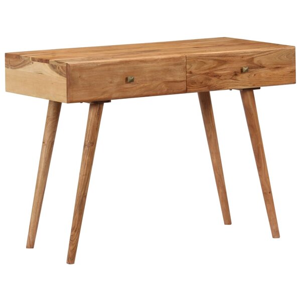 vidaXL Bureau 100x51x76 cm Bois d'acacia solide