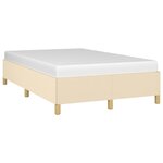 vidaXL Cadre de lit sans matelas crème 120x200 cm tissu