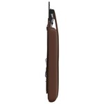vidaXL Tête de lit suspendue Avec lumière LED Marron Simili cuir