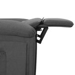 vidaXL Fauteuil inclinable Gris foncé Tissu