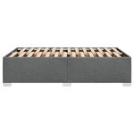 vidaXL Cadre de lit Gris foncé 120 x 200 cm Tissu