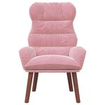 vidaXL fauteuil Rose 69 x 74 x 93 cm Velours