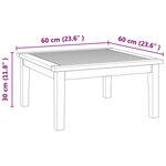 vidaXL Table de Jardin Marron Teck massif