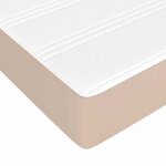vidaXL Matelas à ressorts ensachés pour enfants fermeté moyenne 80x160 cm similicuir