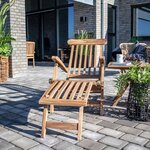 2 Chaises longues en teck ARRECIFE