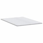 vidaXL Surmatelas 140 x 200 cm d’épaisseur Tissu en Tricot Blanc