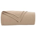 vidaXL Couvertures à jeter 6 Pièces Camel 200 x 150 cm Toison