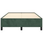 vidaXL Cadre de lit vert foncé 120x190 cm velours
