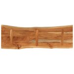 vidaXL Dessus de table 110x40x3 8 cm rectangulaire bois massif acacia